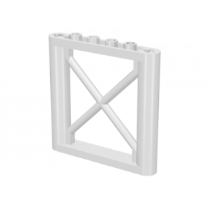 Steun 1x6x5 Rechthoekige Balk White